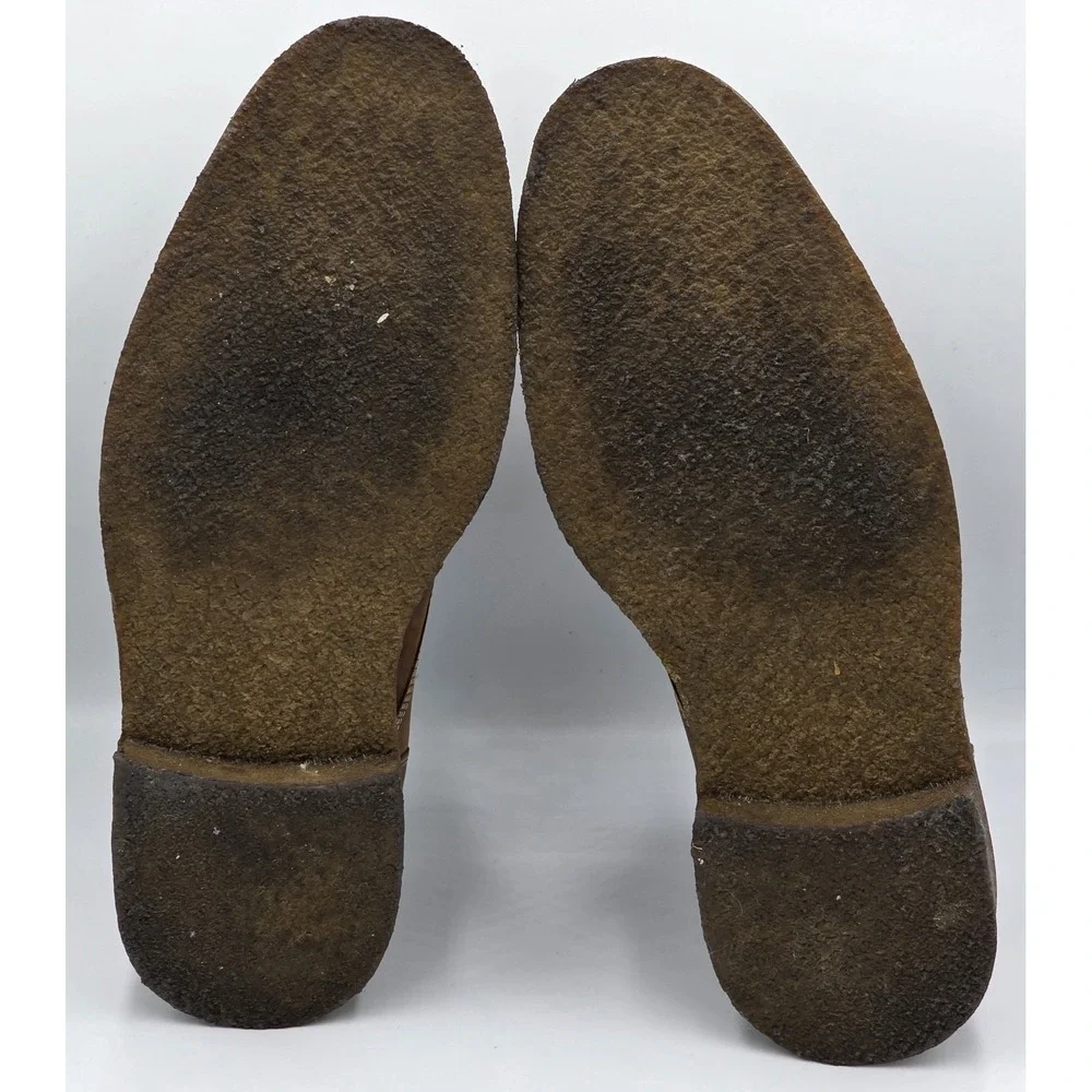 Johnston Murphy Copel Chukka Mens 10M Tan Brown Leather Memory Foam Ankle Boots